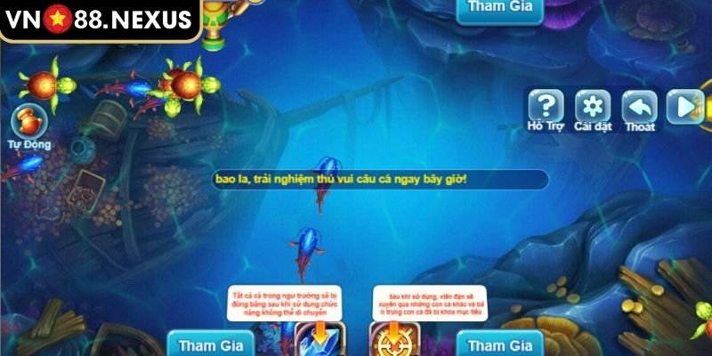Bắn Cá Đổi Thưởng VN88 - Game Giải Trí Hấp Dẫn, Thưởng Cao 3 Kết hợp bắn mồi nhỏ