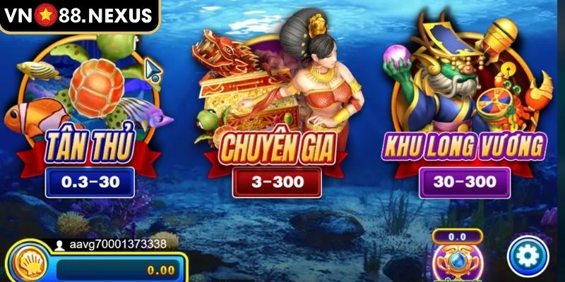Bắn Cá Long Vương - Game Săn Thưởng Đỉnh Cao Tại VN88 2 Phòng đấu kỹ năng