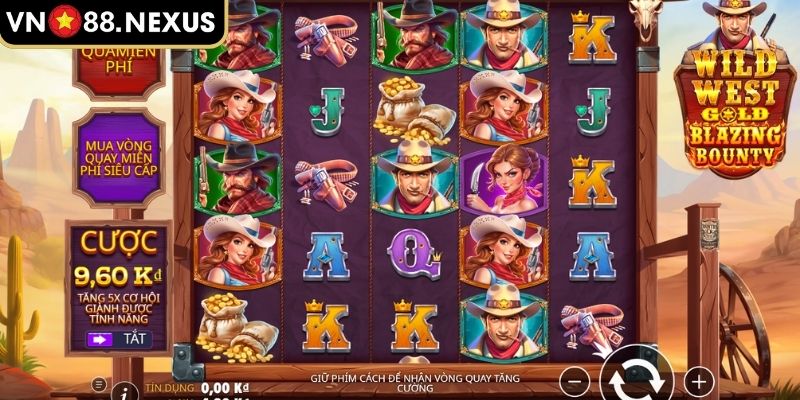 Trò chơi Wild West Gold hấp dẫn